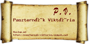 Paszternák Viktória névjegykártya